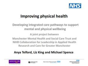 Improving physical health - to support mental and physical wellbeing